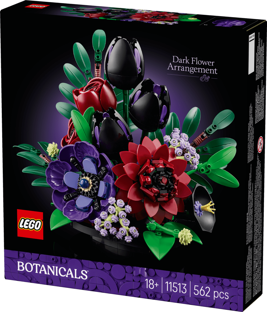boîte LEGO Botanicals 11513 La Composition Florale Sombre