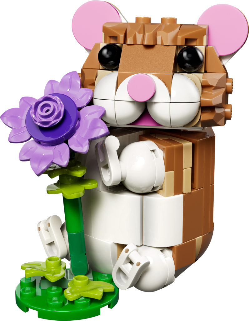 LEGO Creator 3-en-1 31376 L’Adorable Hamster et la Fleur