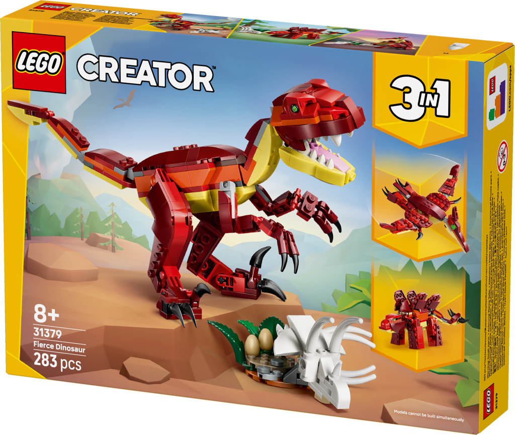 boîte LEGO Creator 3-en-1 31379 Le Dinosaure Féroce