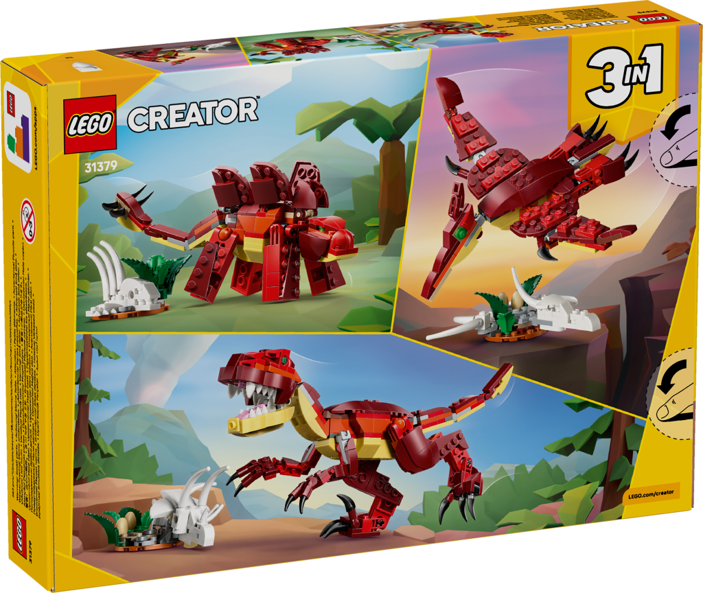 boîte LEGO Creator 3-en-1 31379 Le Dinosaure Féroce