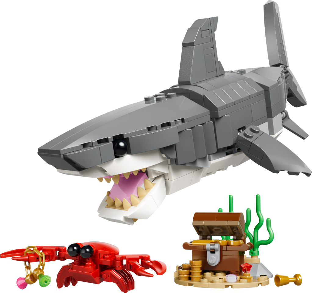 LEGO Creator 3-en-1 31381 Le Redoutable Requin et le Coffre au Trésor