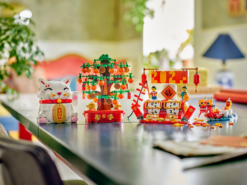 détails LEGO Iconic 40813 Le Chat Porte-Bonheur