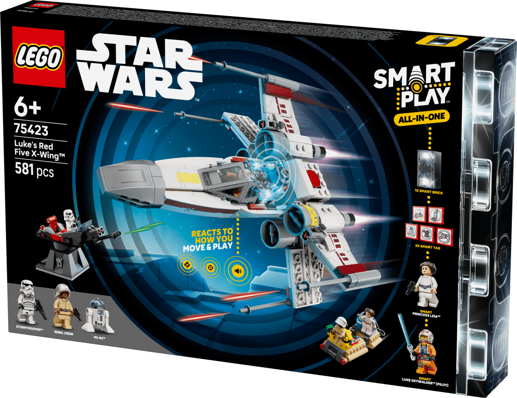 boîte LEGO Star Wars 75423 SMART PLAY™ – Le X-Wing Red Five de Luke