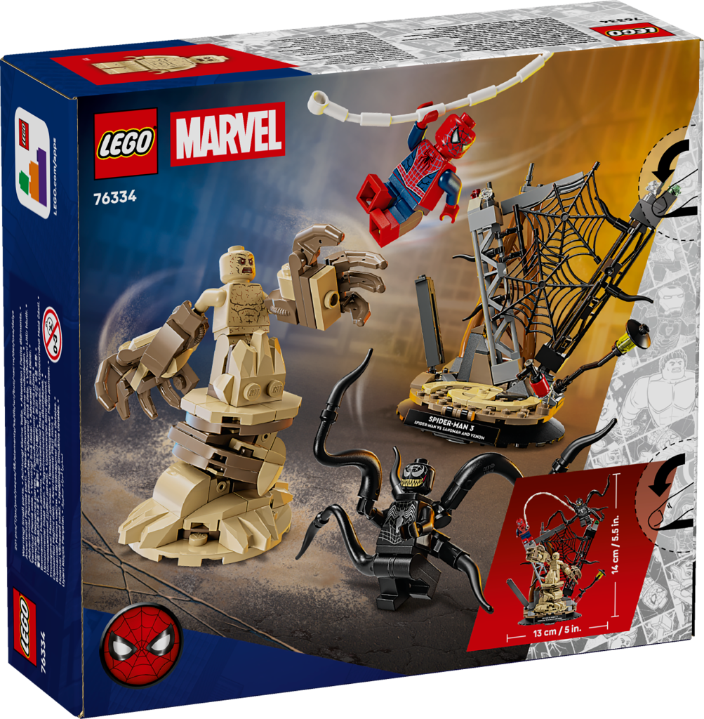 boîte LEGO ǀ Marvel 76334 Le Combat Légendaire entre Spider-Man et Sandman