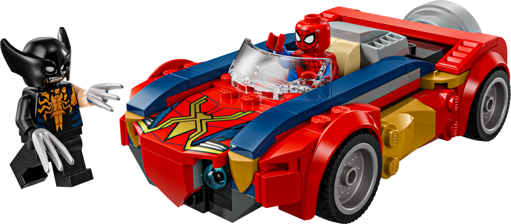 LEGO ǀ Marvel 76336 Spider-Man et sa Voiture contre Wolverine Vénomisé