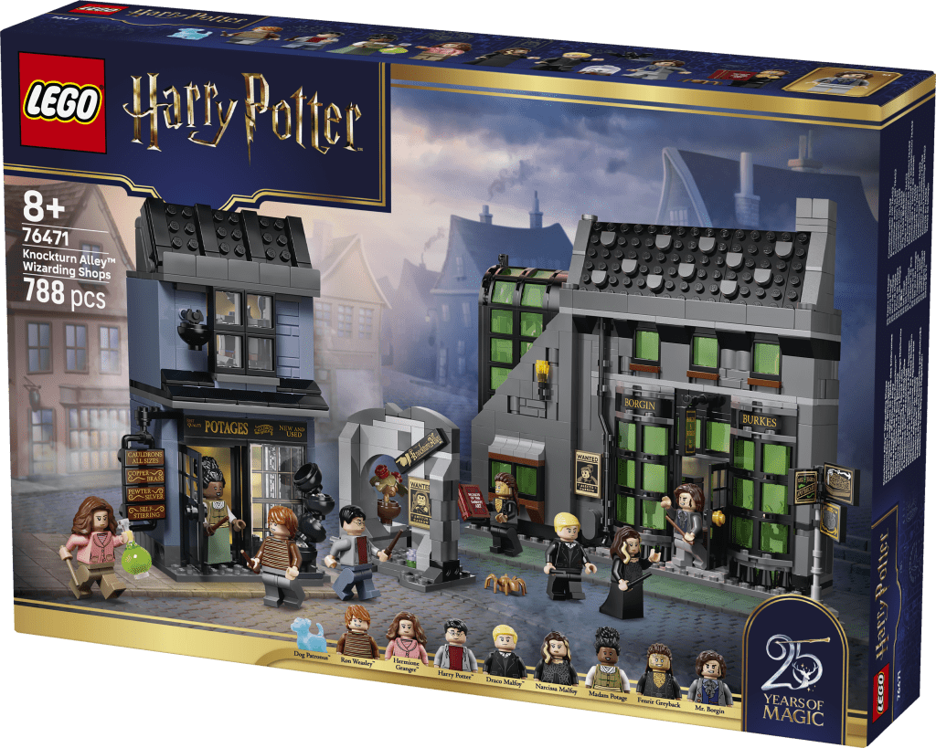 boîte LEGO Harry Potter 76471 Les Boutiques Magiques de l'Allée des Embrumes