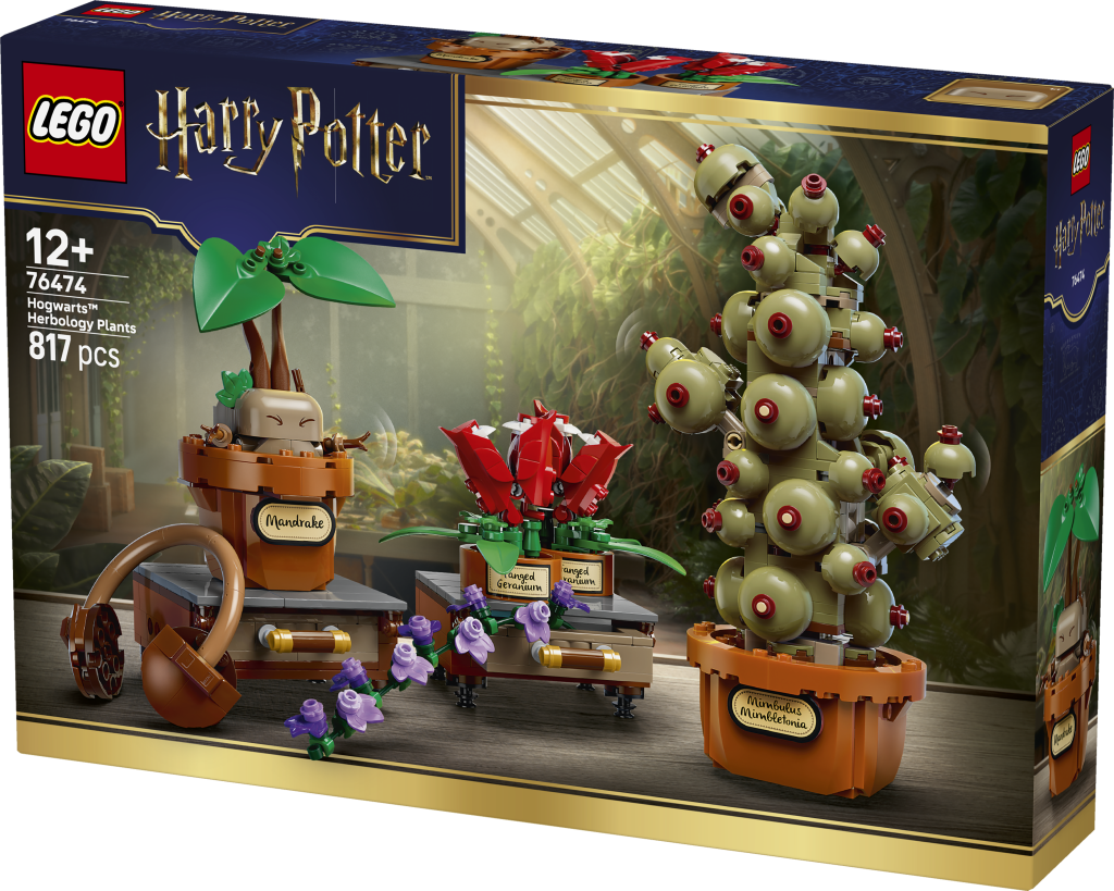 boîte LEGO Harry Potter 76474 Les Plantes du Cours de Botanique de Poudlard