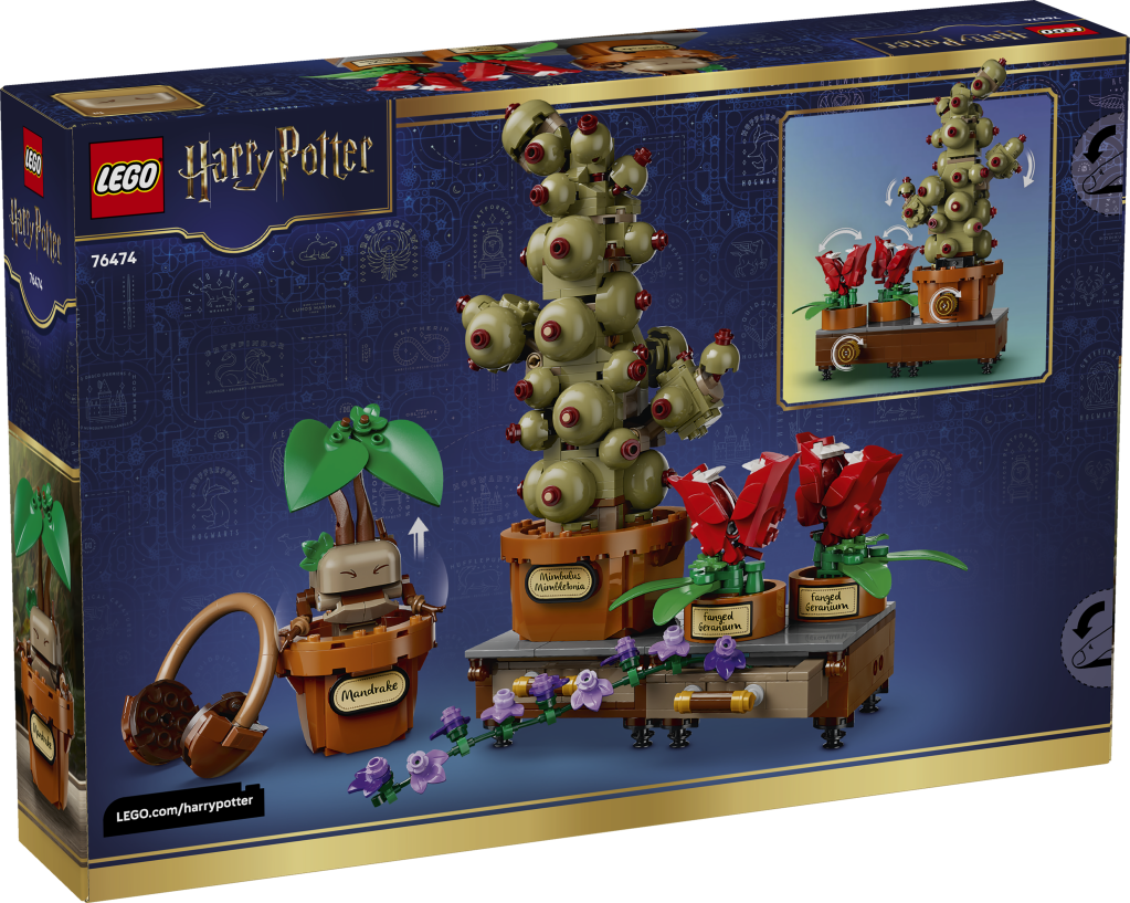 boîte LEGO Harry Potter 76474 Les Plantes du Cours de Botanique de Poudlard