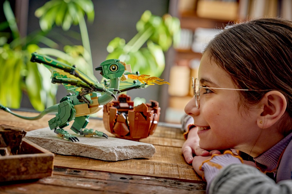 détails  LEGO Harry Potter 76477 Norbert : le Bébé Dragon de Hagrid