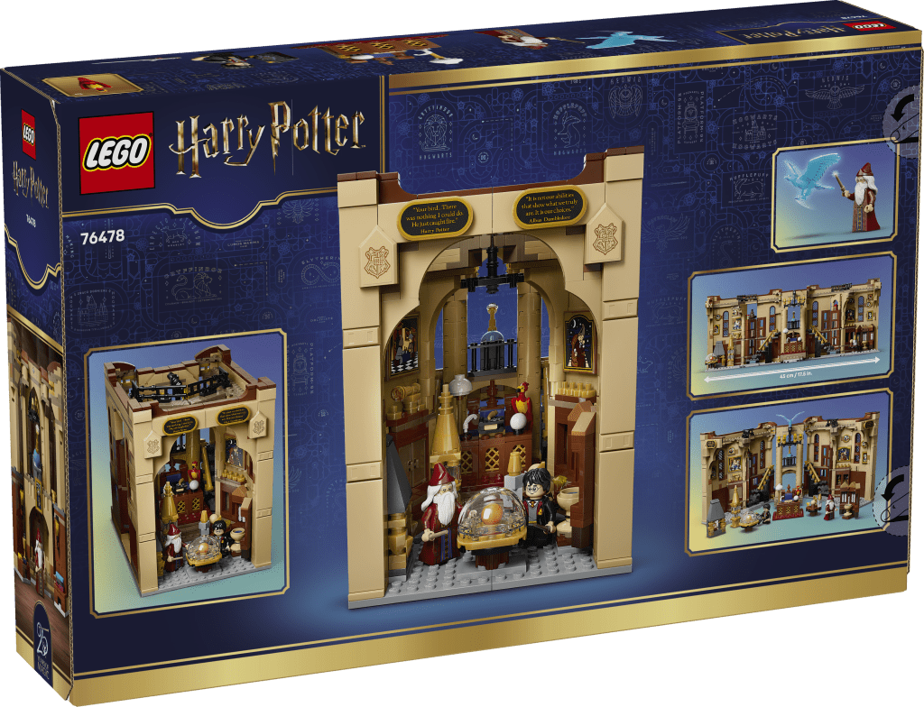 boîte LEGO Harry Potter 76478 Book Nook : le Bureau de Dumbledore