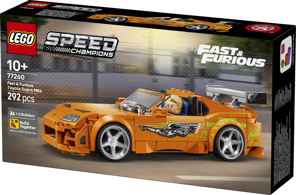 boîte LEGO Speed Champions 77260 La Toyota Supra MK4 de Fast and Furious