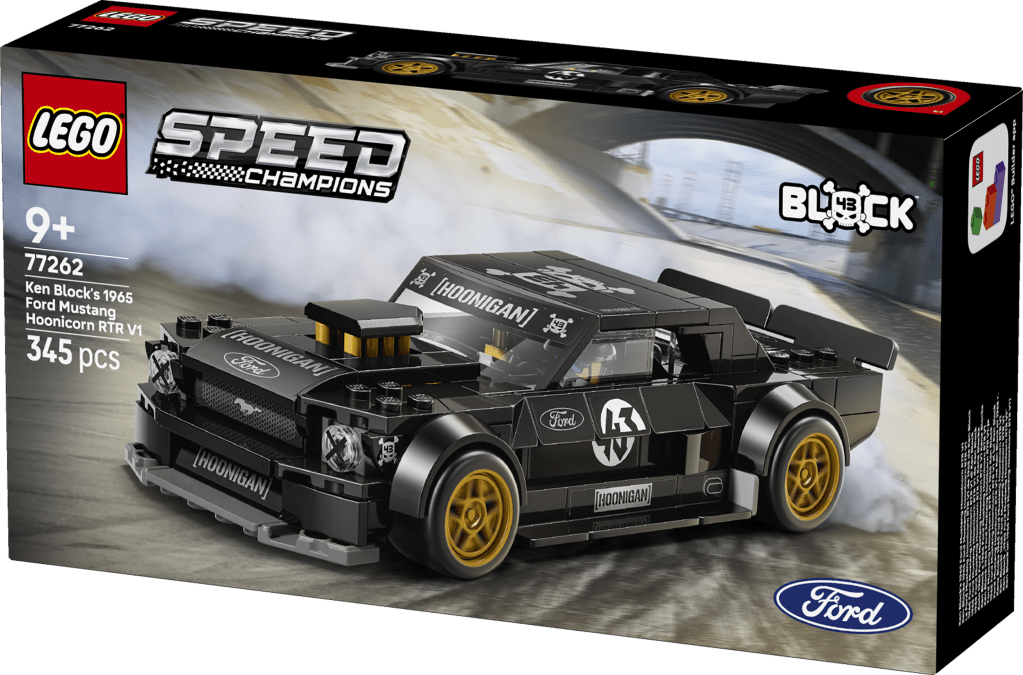 boîte LEGO Speed Champions 77262 La Ford Mustang Hoonicorn V1 de 1965 de Ken Block