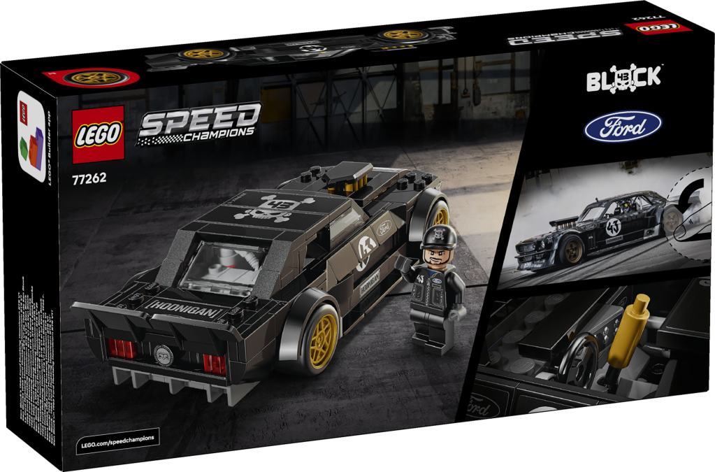 boîte LEGO Speed Champions 77262 La Ford Mustang Hoonicorn V1 de 1965 de Ken Block