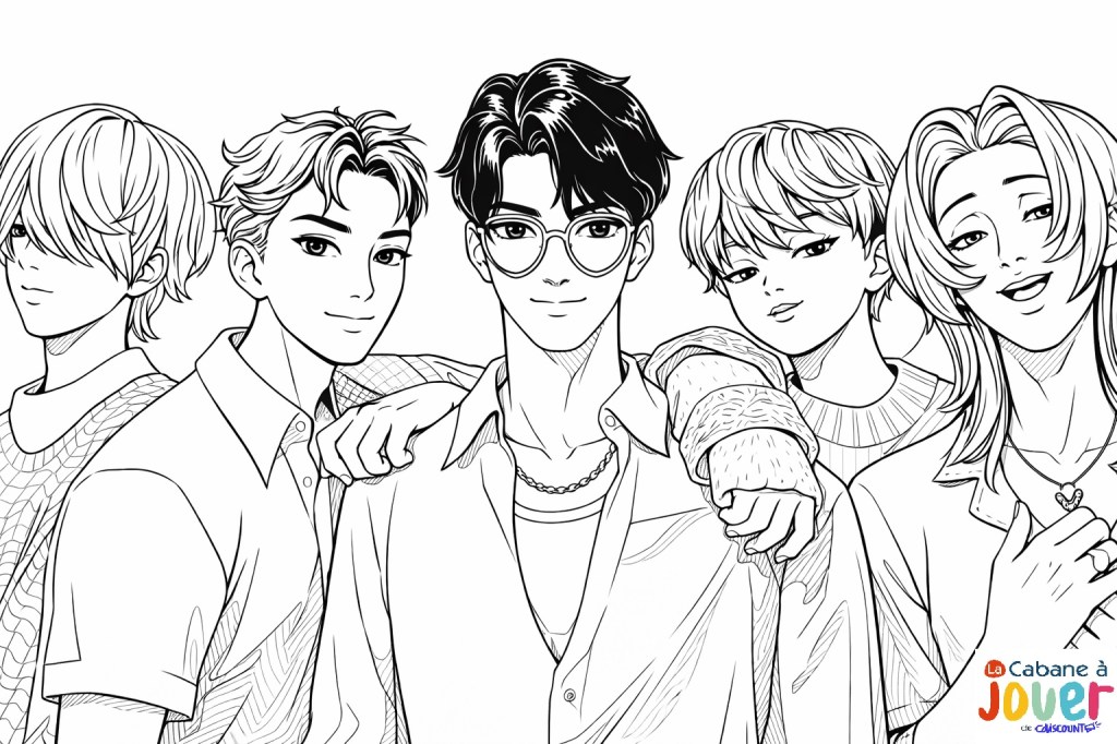 coloriage K-pop Demon Hunter