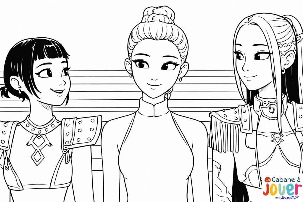 coloriage K-pop Demon Hunter