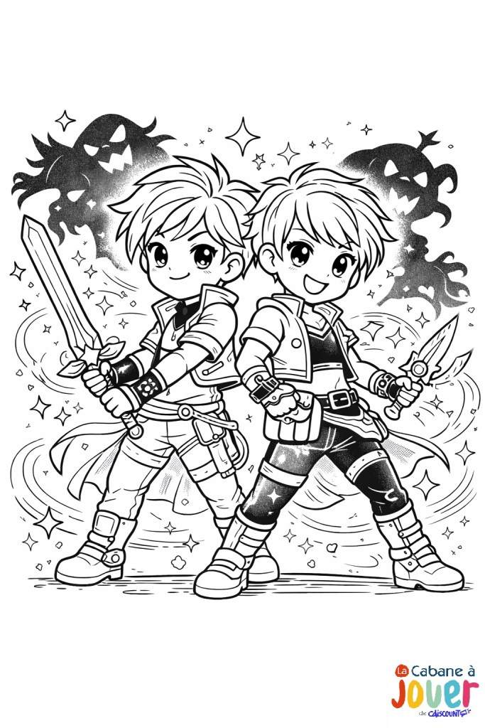 coloriages inspirés K-Pop demon hunter