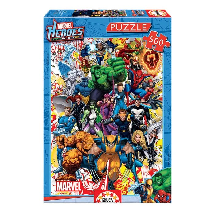 Puzzle Marvel 500 pièces Les Héros de Marvel