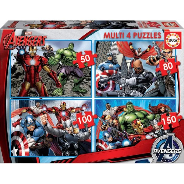 Puzzle Multi 4 puzzles Avengers
