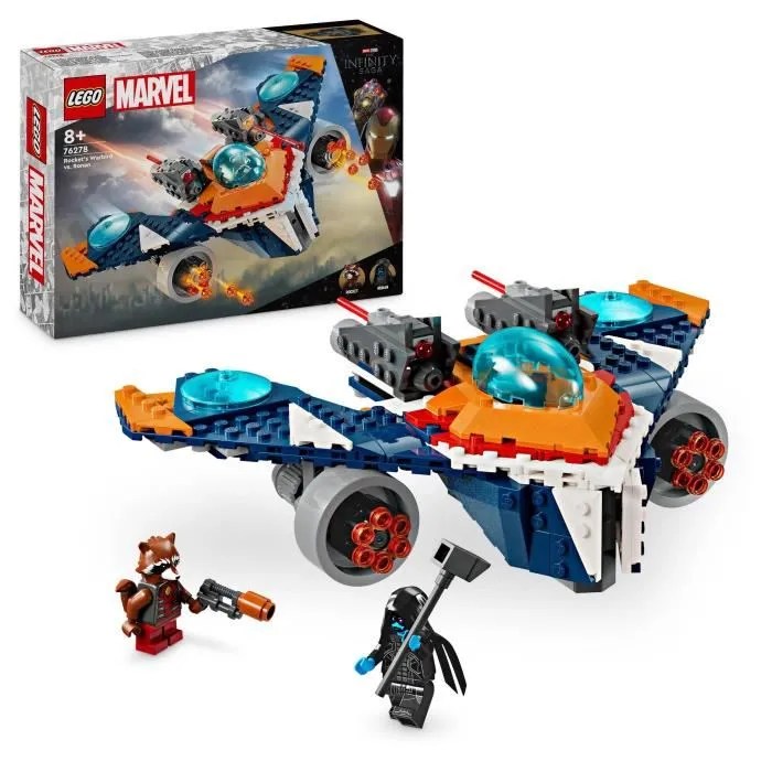LEGO® 76278 Marvel Le Vaisseau Spatial de Rocket contre Ronan