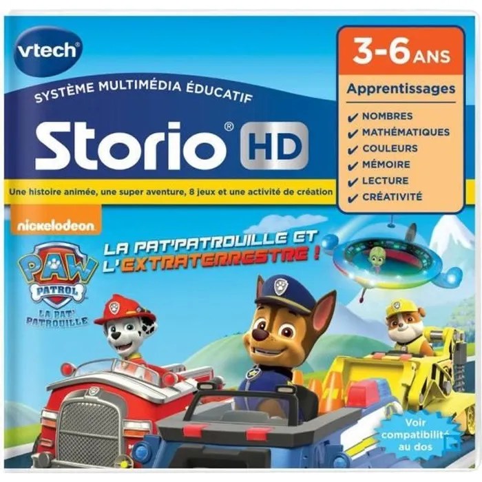 Jeu Éducatif Storio Pat' Patrouille