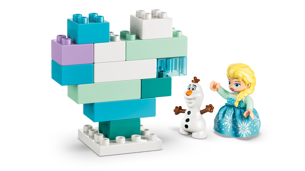 détails LEGO DUPLO Disney 10462 Boîte Créative La Reine des Neiges avec Elsa et Olaf