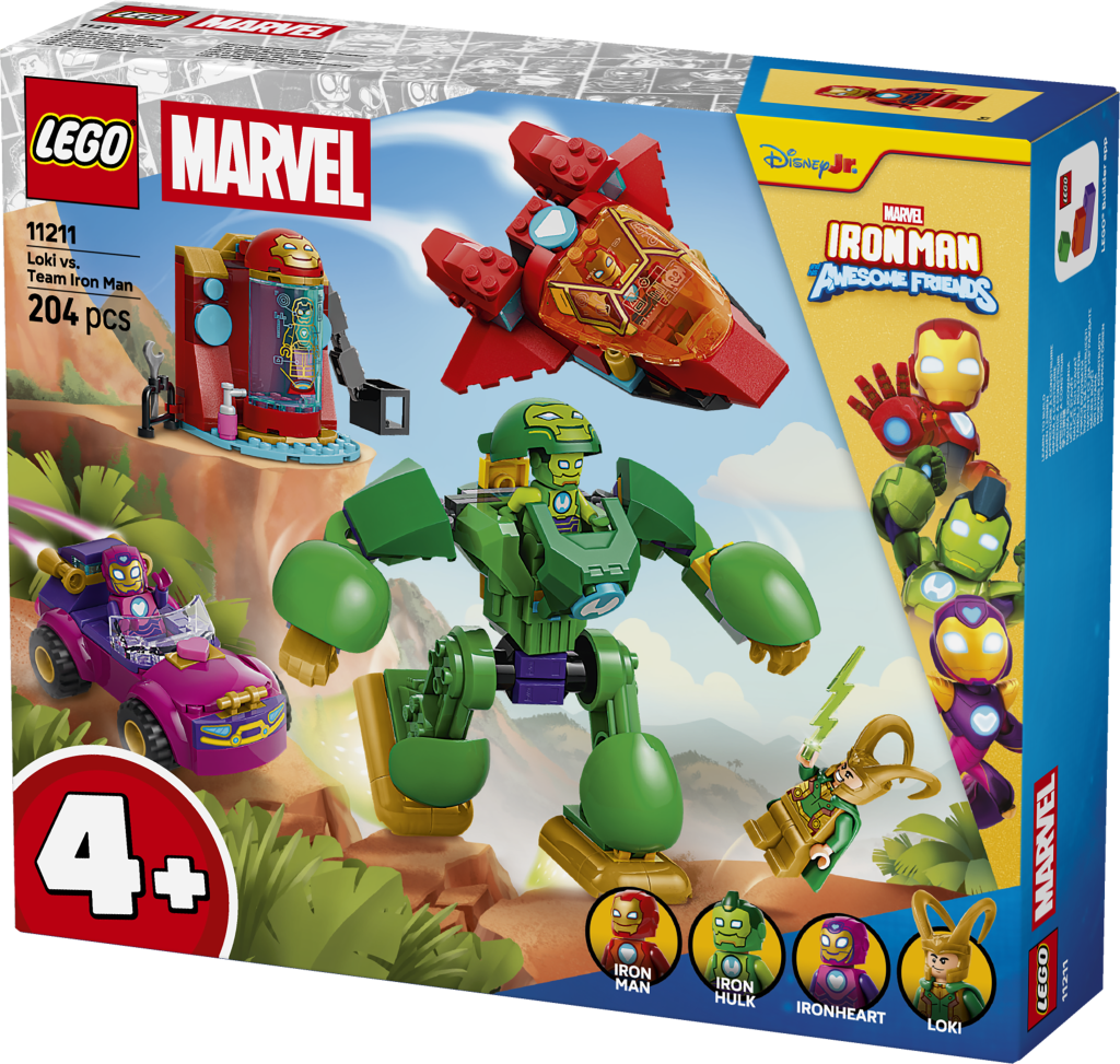 boîte LEGO Marvel Iron Man et ses Amis Incroyables 11211 Loki contre la Team Iron Man