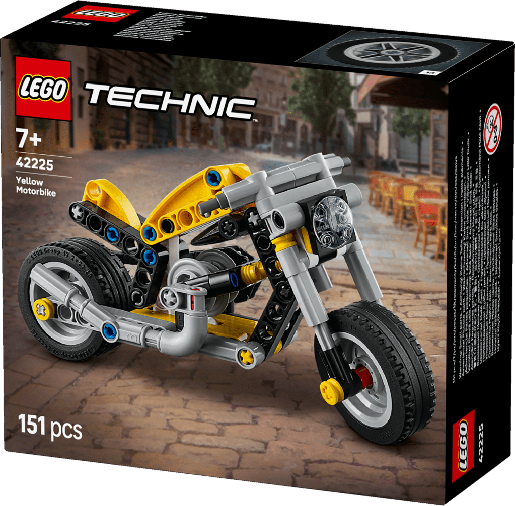 boîte LEGO Technic 42225 Moto Jaune