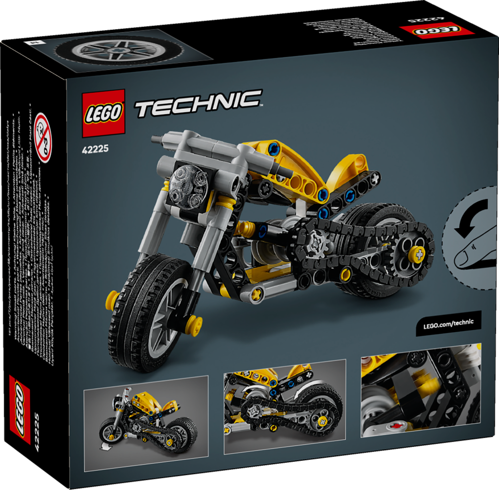 boîte LEGO Technic 42225 Moto Jaune