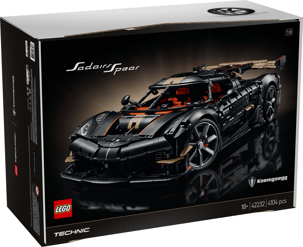 boîte LEGO Technic 42232 Megacar Sadair's Spear de Koenigsegg