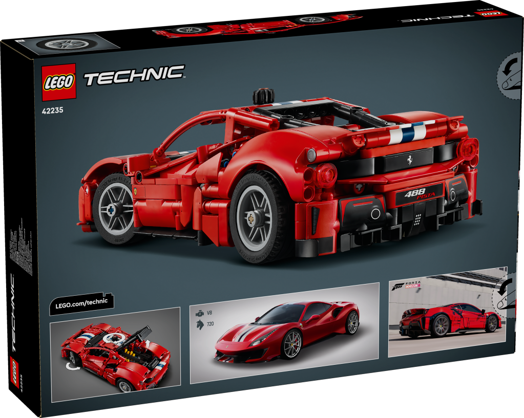 boîte LEGO Technic 42235 Voiture Ferrari 488 PISTA