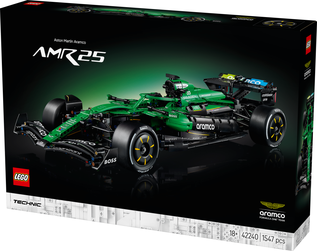 boîte LEGO Technic 42240 Voiture Aston Martin Aramco AMR25 F1