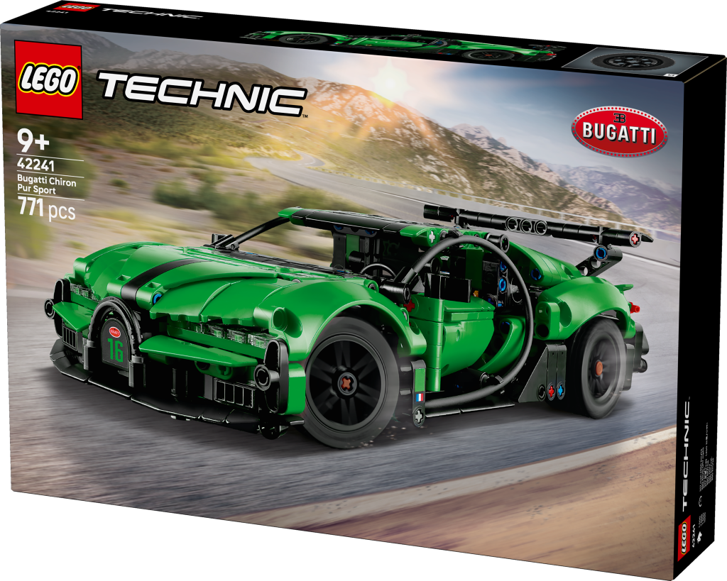 boîte LEGO Technic 42241 Hypercar Bugatti Chiron Pur Sport Verte