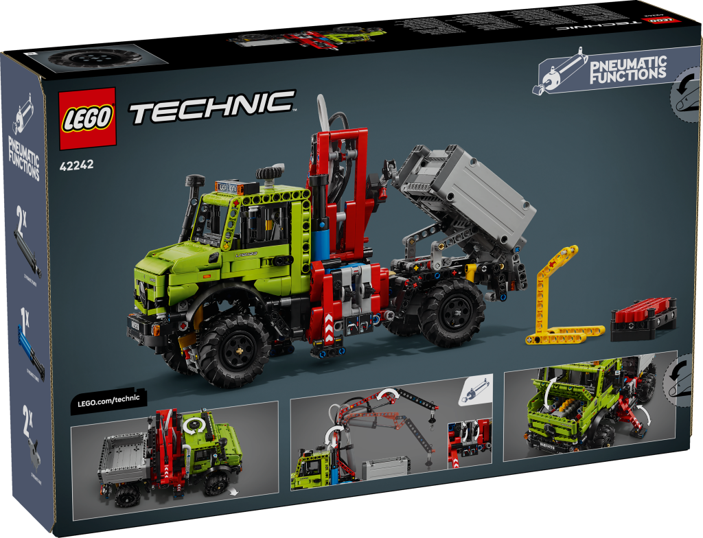 boîte LEGO Technic 42242 Mercedes-Benz Unimog U 5023 avec Grue