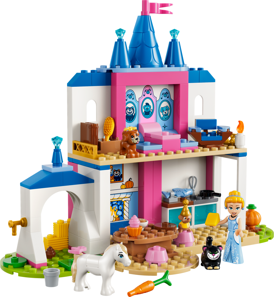 LEGO Disney Princess 43283 Château de Cendrillon et ses Amis Animaux
