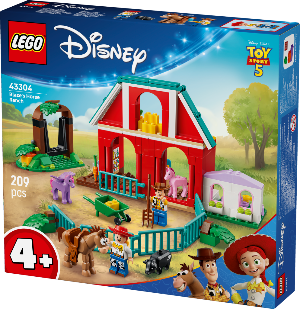 boîte LEGO Disney et Pixar Toy Story 5 43304 Le Ranch de Blaze
