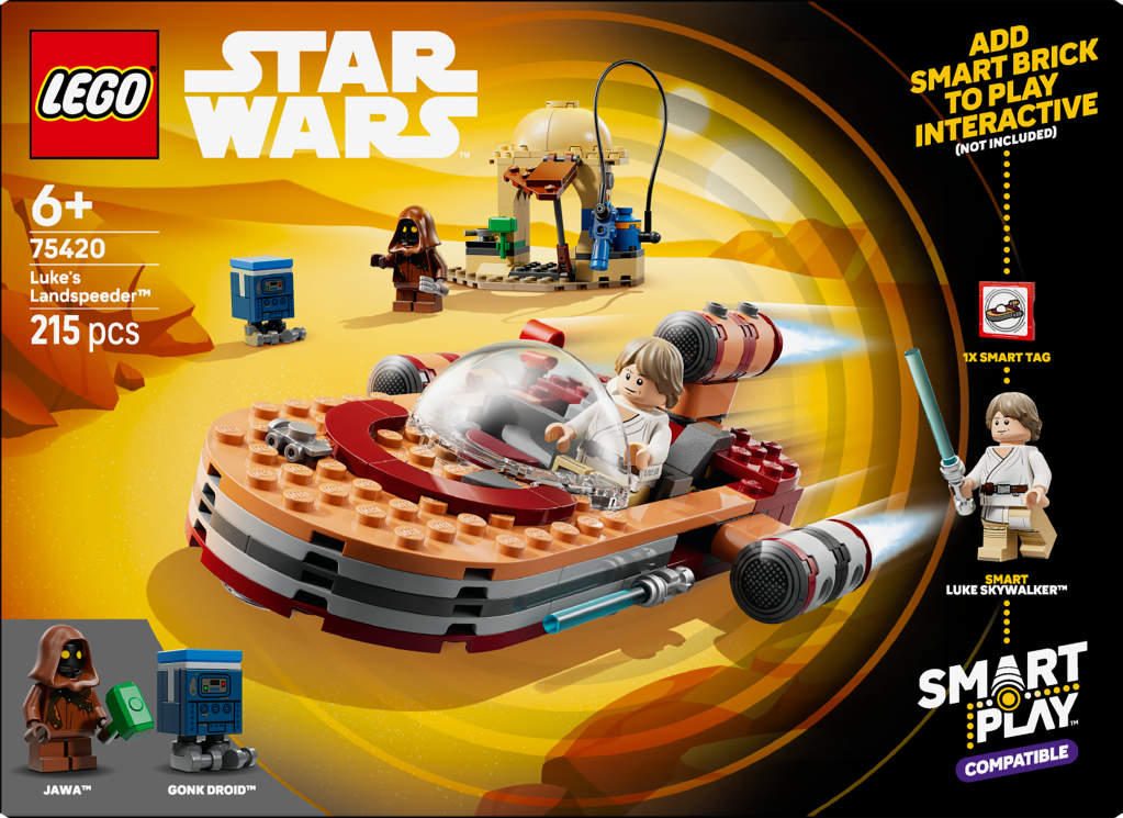 boîte LEGO Star Wars 75420 SMART Play : le Landspeeder de Luke