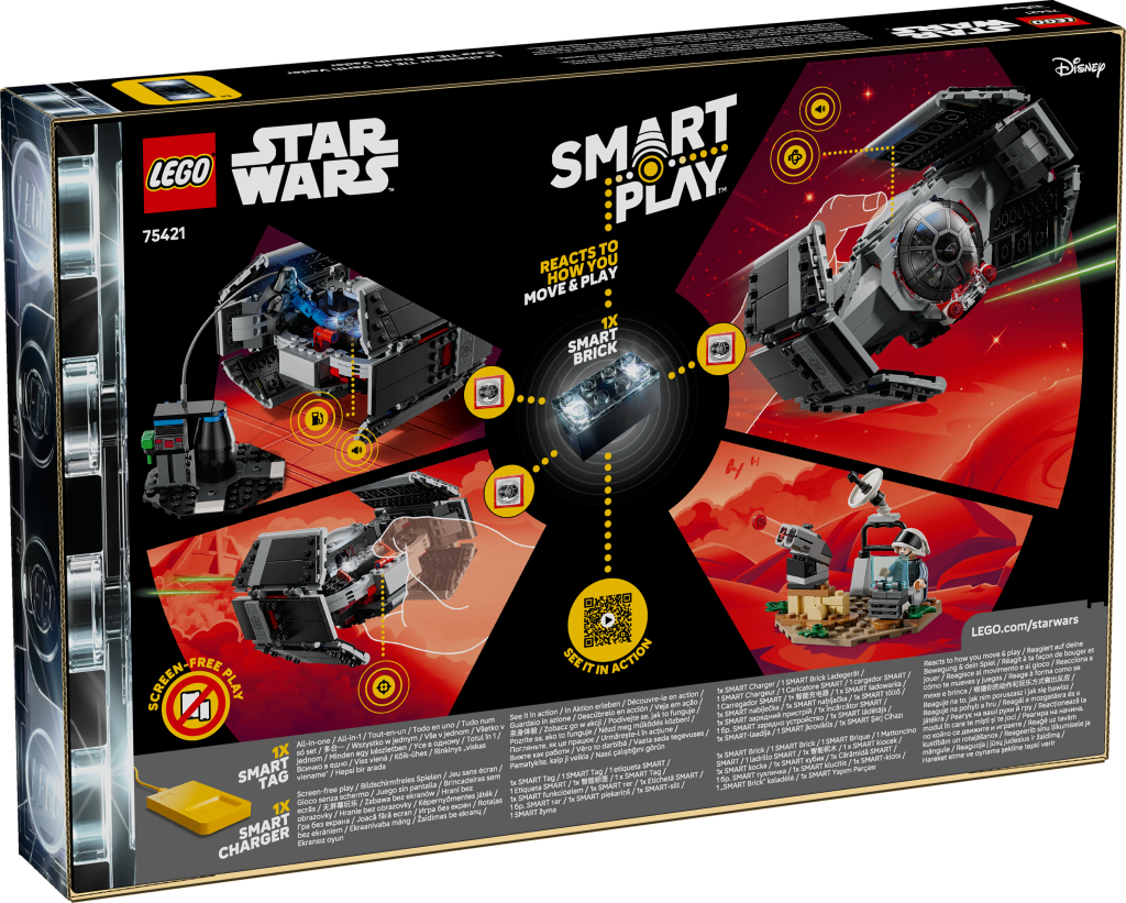 boîte LEGO Star Wars 75421 SMART Play Le TIE Fighter de Dark Vador