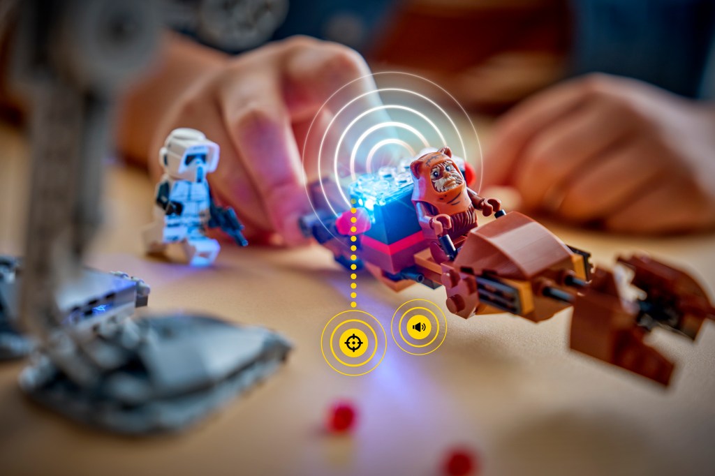 détails LEGO Star Wars 75424 SMART Play : l’Attaque du AT-ST sur Endor