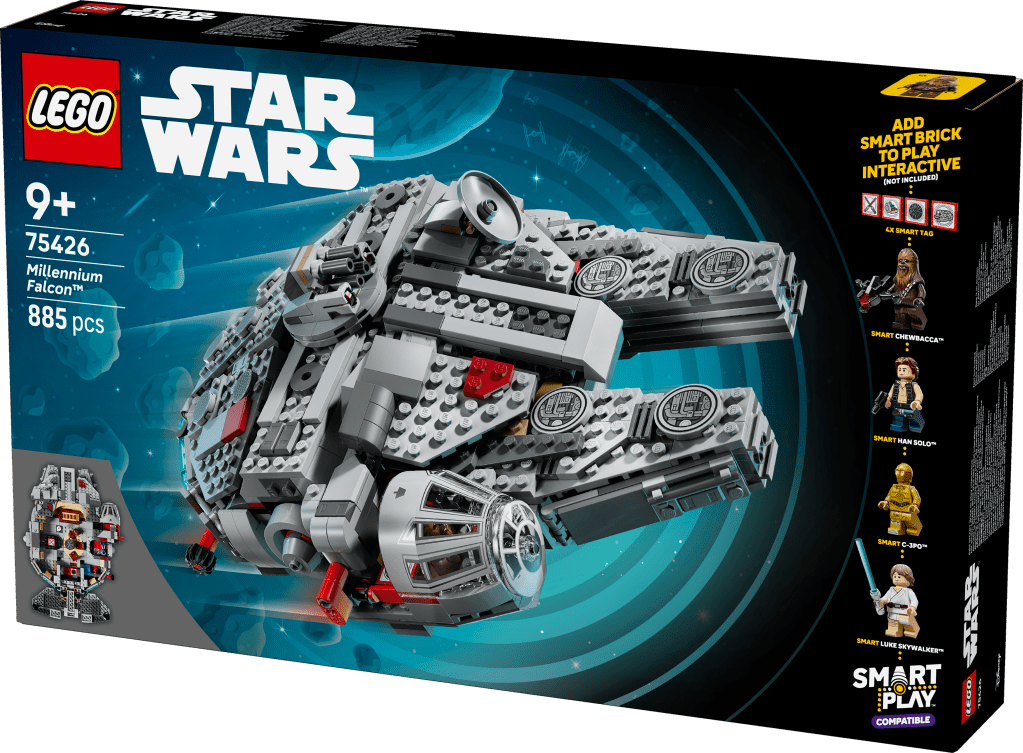 boîte LEGO Star Wars 75426 SMART Play : Faucon Millenium