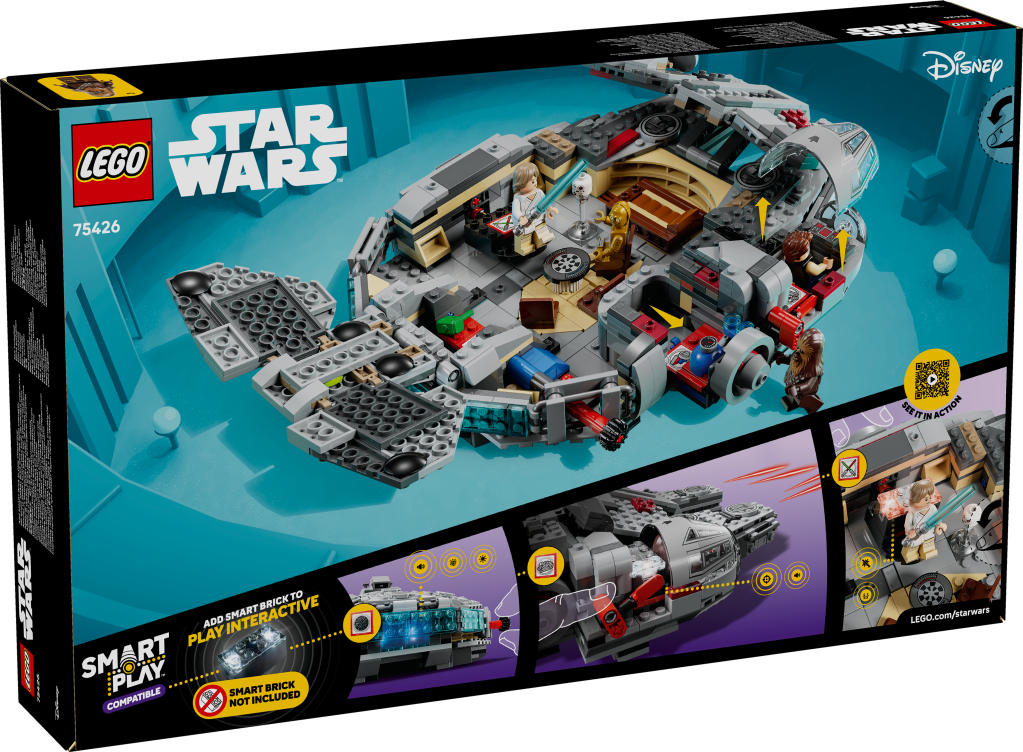 boîte LEGO Star Wars 75426 SMART Play : Faucon Millenium