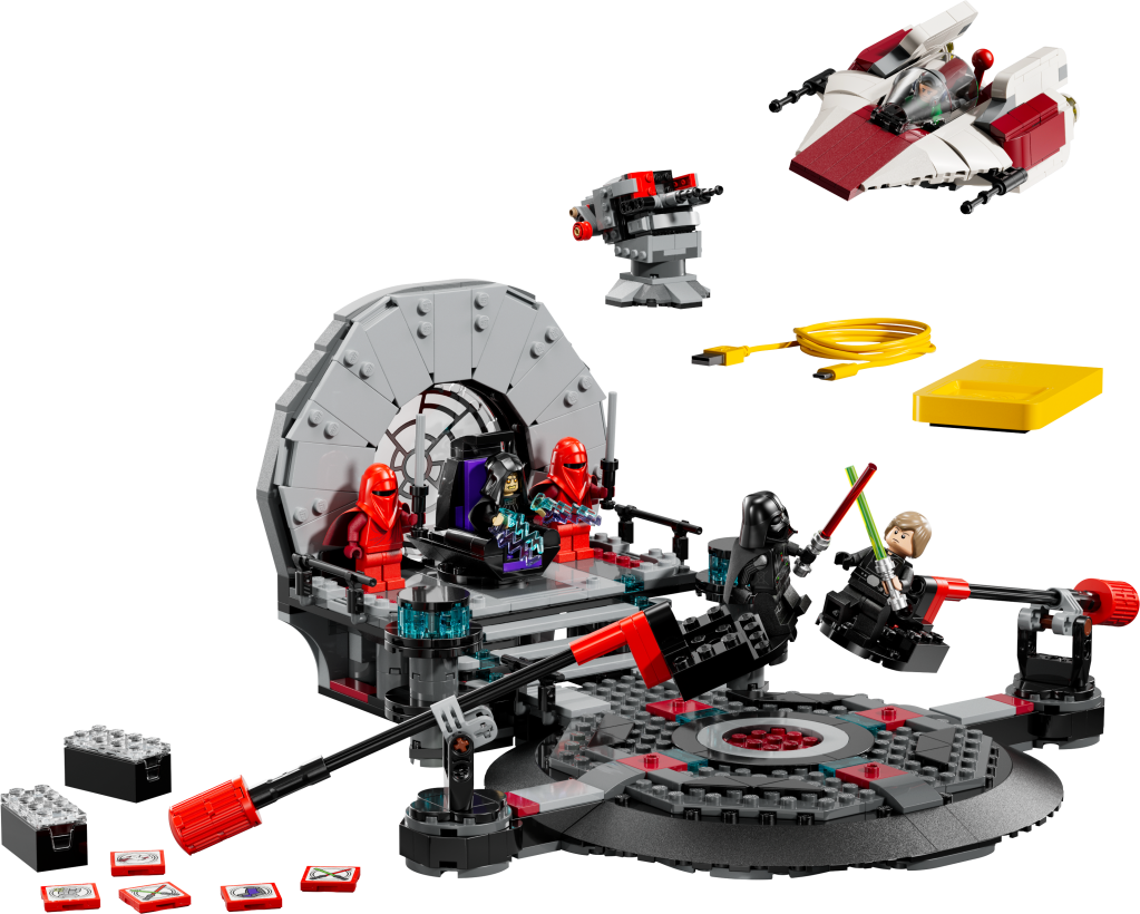 LEGO Star Wars 75427 SMART Play Duel dans la Salle du Trône et Chasseur A-Wing