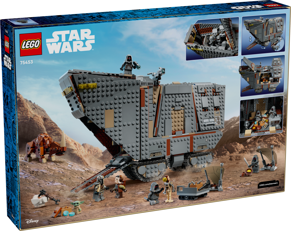 boîte LEGO Star Wars 75453 Le Sandcrawler d'Offworld et le Mudhorn