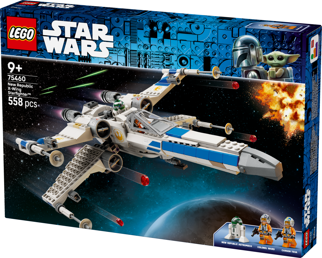 boîte LEGO Star Wars 75460 Le X-Wing Starfighter de la Nouvelle République