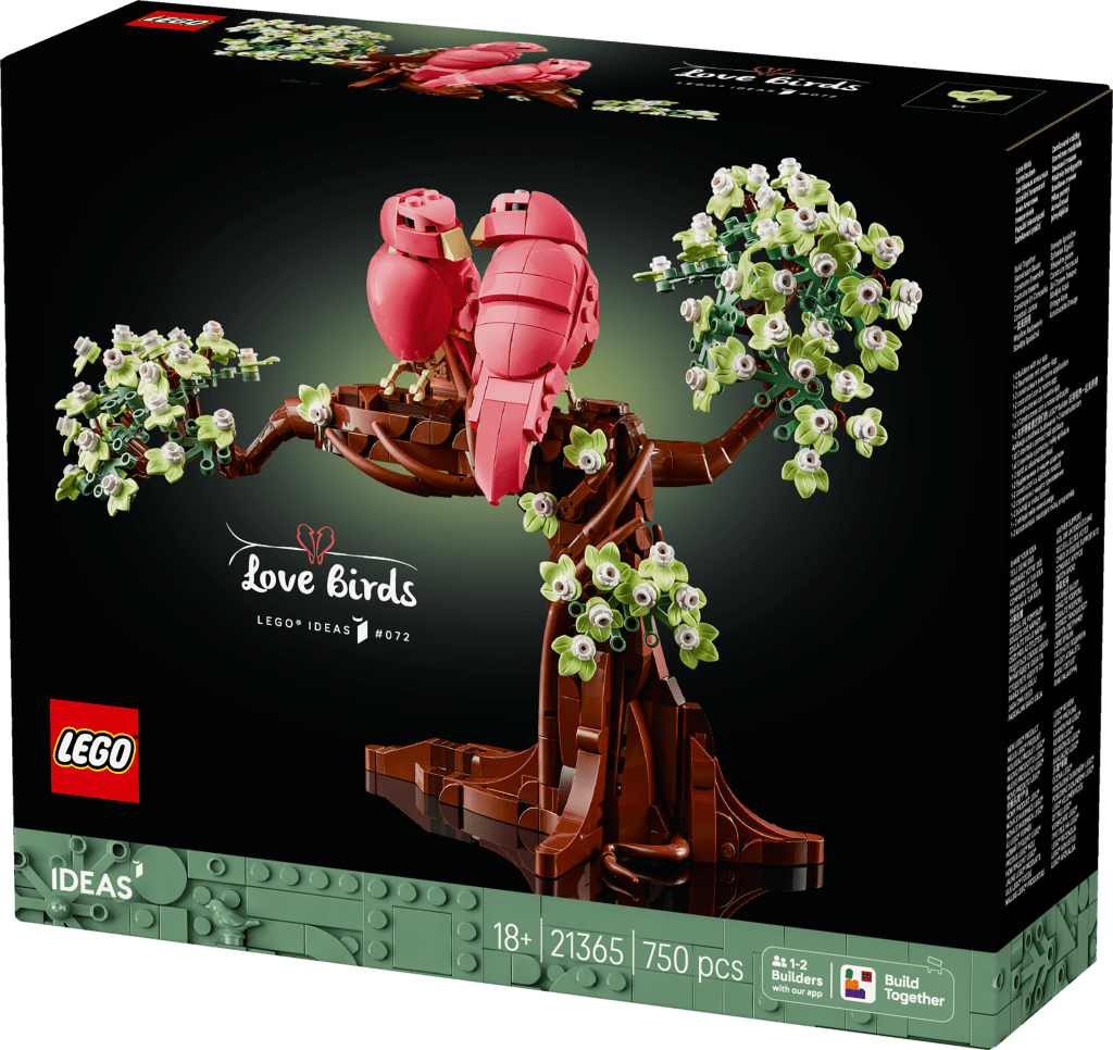 boîte LEGO Ideas 21365 Les oiseaux amoureux