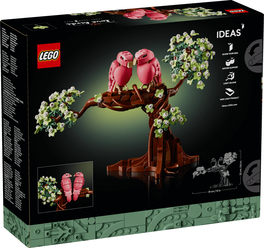 boîte LEGO Ideas 21365 Les oiseaux amoureux