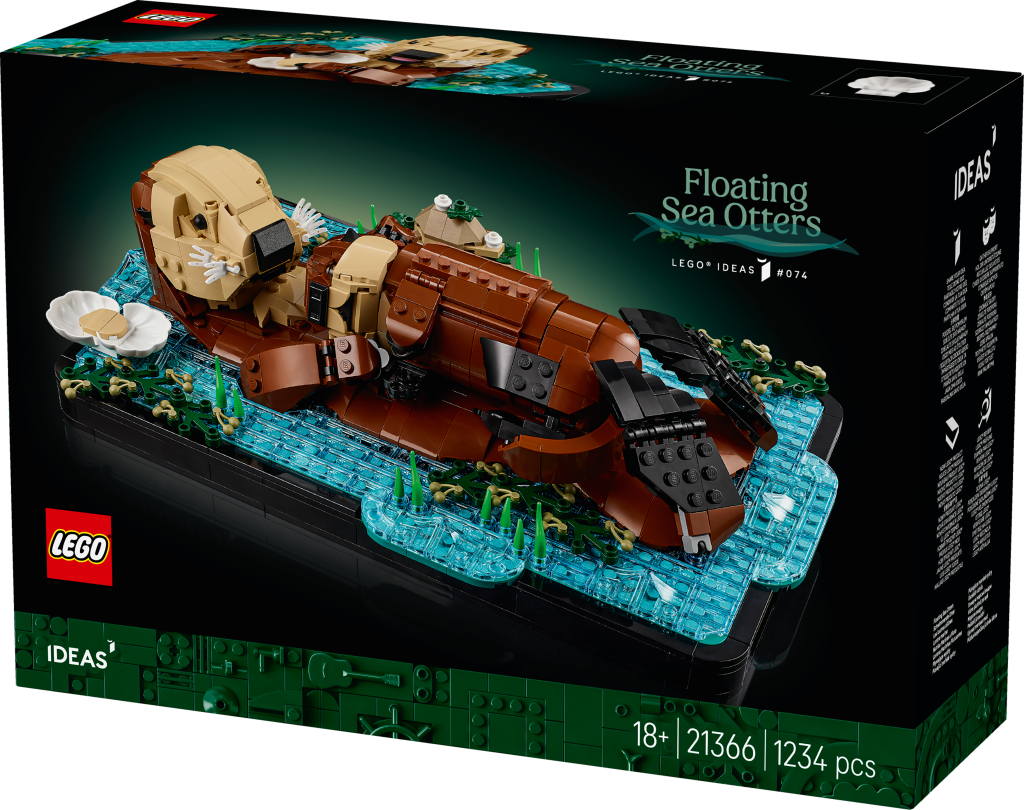 boîte LEGO Ideas 21366 Les Loutres Câlines