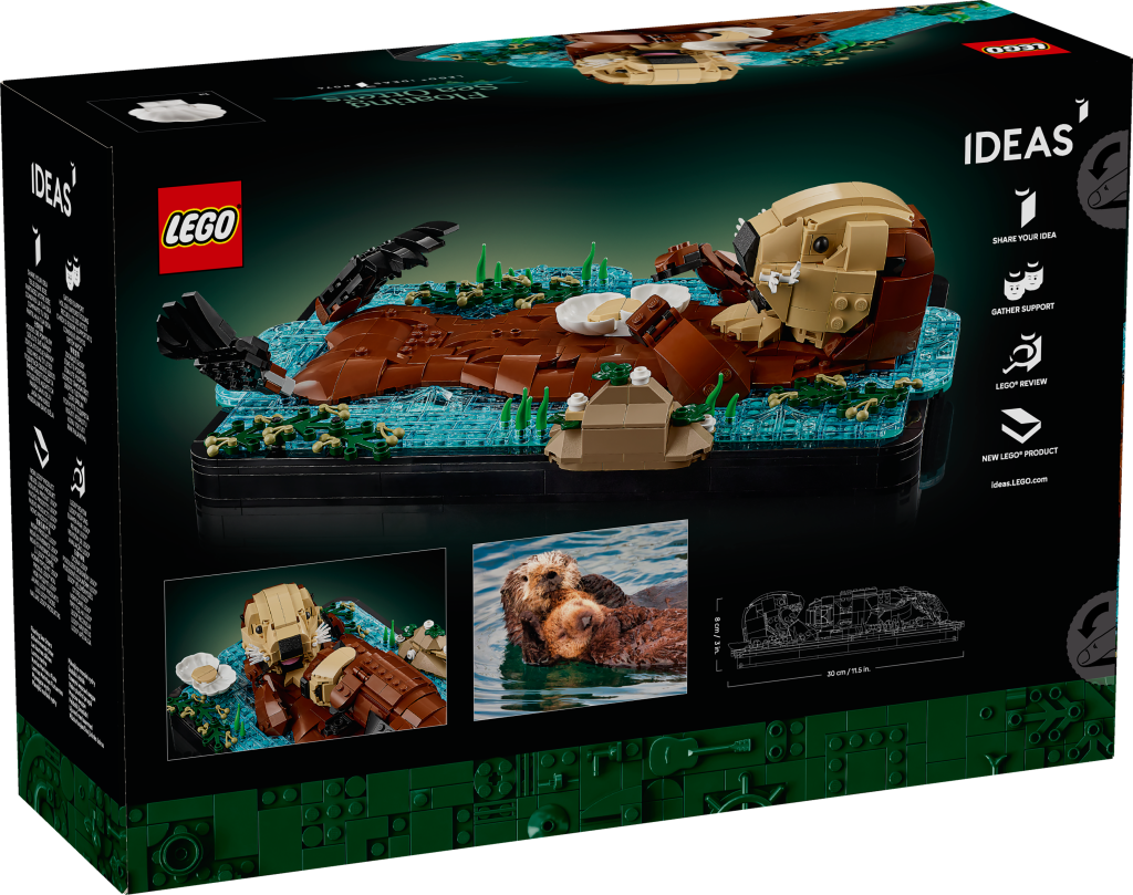boîte LEGO Ideas 21366 Les Loutres Câlines
