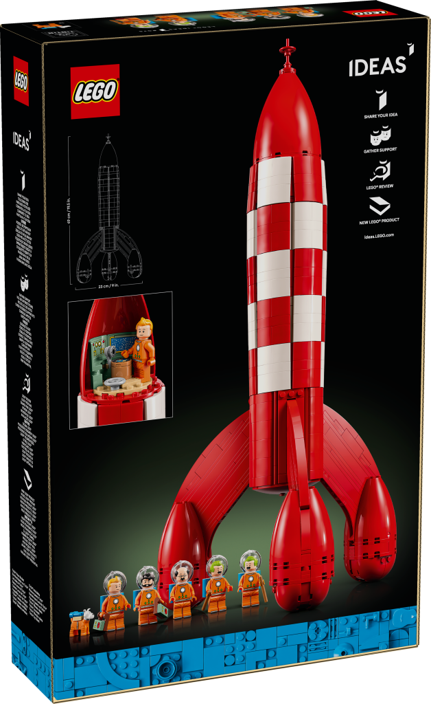 boîte LEGO Ideas 21367 La fusée de Tintin®