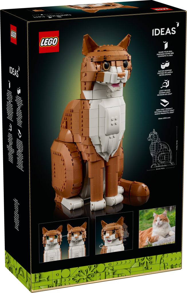 boîte LEGO Ideas 21376 Le chat roux