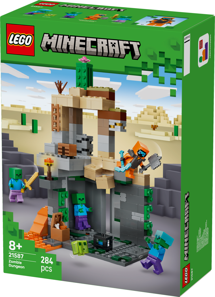 boîte LEGO Minecraft 21587 Le Donjon Zombie